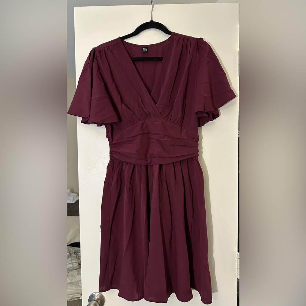 SHEIN Wine Red Mini Dress